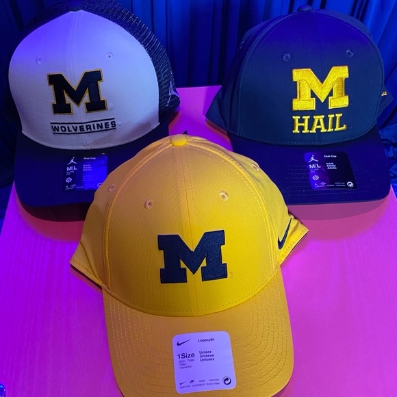🐺 W: University of Michigan Wolverines Jordan Brand On-Field Baseball Ha… - Picture 2 of 3